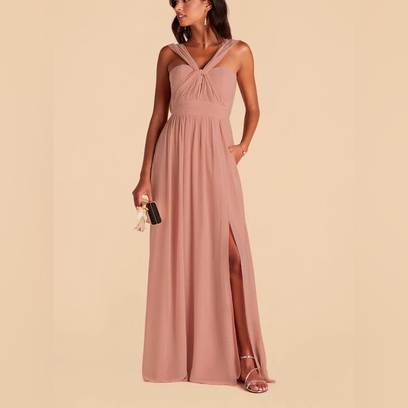 GRACE CONVERTIBLE DRESS - DUSTY ROSE - Picture 2 of 6